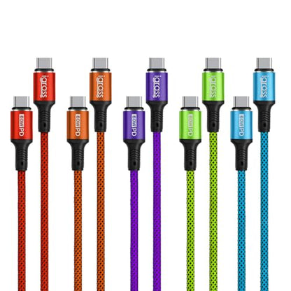 igrass USB-C to USB-C Cable, Type-C 60W Fast Charging Cable (10 FT, 5Pack) for iPhone 17 Series, iPad mini 6 and More