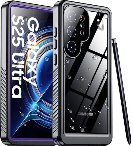 Designed for Samsung Galaxy S25 Ultra Case Waterproof, Built-in Lens & Screen Protector Military Grade Shockproof Dropproof IP68 Underwater Full Body Phone Case for Galaxy S25 Ultra 6.9"-Purple - color: Purple/Clear, size: Samsung Galaxy S25 Ultra 6.9"