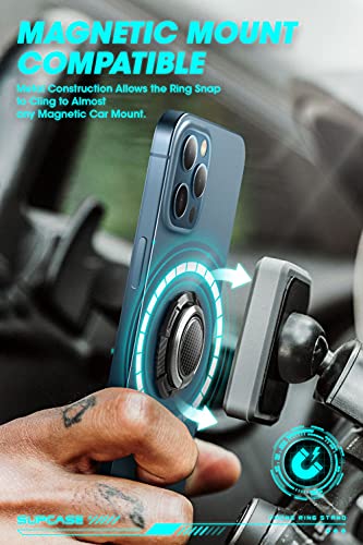 SUPCASE Cell Phone Ring Holder, 360° Rotation Universal Phone Grip, Black