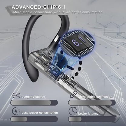 Bluetooth Headset, 100Hrs Bluetooth Earpiece
