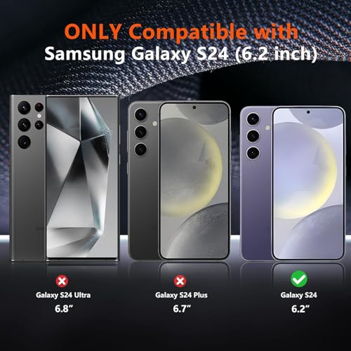 Battery Case for Galaxy S24, Upgraded 10000mAh Battery Pack Rechargeable Charger Case with Wireless Charging Compatible for Galaxy S24 (6.2 inch) External Charging Cover (Black) - size: Galaxy S24