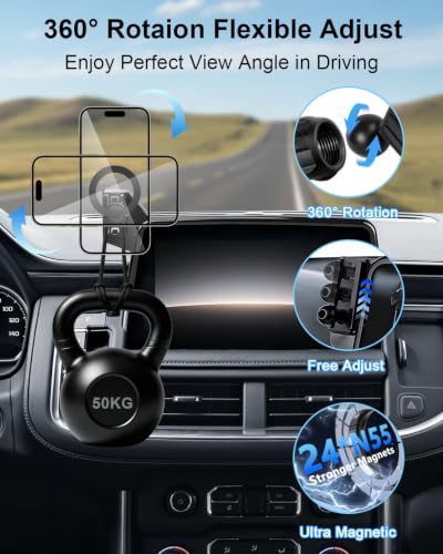PZK Car Phone Mount for 2021-2024 Chevy Tahoe/Suburban/GMC Yukon 10.2-inch - color: Magsafe, size: Tahoe/Suburban/GMC Yukon/GMC Yukon XL 2021-2024
