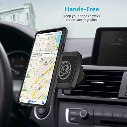 WixGear Magnetic Phone Car Mount, Universal Bite-Lock Air Vent Magnetic Phone Car Mount Holder, for Cell Phones with Swift-snap Technology