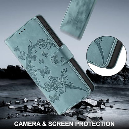 Wallet Case for Motorola Moto G Power (2025), Green | RFID Blocking, Magnetic Closure, Card Holder, Kickstand, Shockproof Flip Cover - color: Green