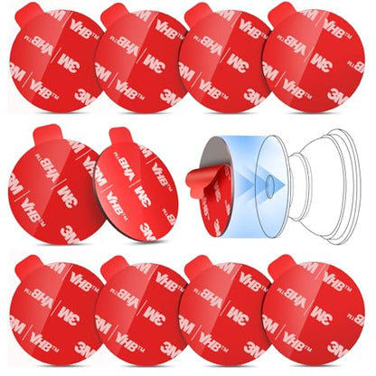 10 Pcs 35mm Sticky Pads for Pops Socket Base, Double-Sided Adhesive Tape
