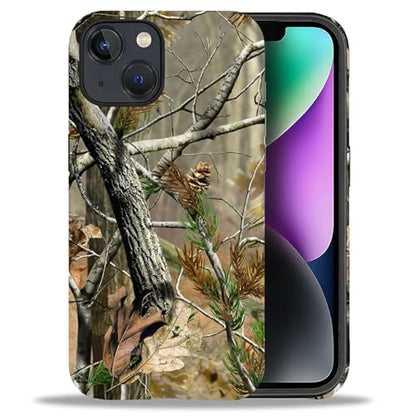 Case for iPhone 14 Plus, Dual Layer Phone Cover, Real Jungle Camo | Shockproof Hybrid Phone Case, Soft TPU and Hard PC, Durable Anti-Scratch Protection - color: Real Jungle Camo, size: Iphone 14 Plus