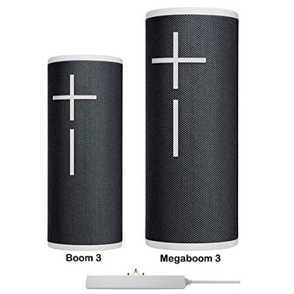 Power Up Charging Dock Compatible with Ultimate Ears UE Boom 3/Megaboom 3/Blast/Megablast(Wall Charger and 5 Feet Cable Included) White(Not for Boom4/Megeboom 4) - color: White