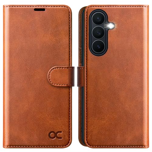 OCASE for Samsung Galaxy S26+ Plus Wallet Case, Card Holder, Brown | RFID Blocking, Kickstand, Magnetic Closure, PU Leather Flip Folio, Shockproof TPU Shell, Protective Phone Cover (6.7") 2026 - color: Brown, size: Samsung Galaxy S26 Plus