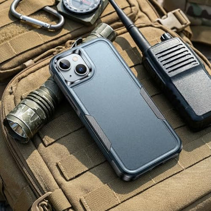 Shockproof for iPhone 15 Case,[15 FT Military Grade Drop Protection],with 2X [Tempered Glass Screen Protector ] with Air Bumpers Full-Body Protective Phone Case-Navy Blue - color: Navy Blue