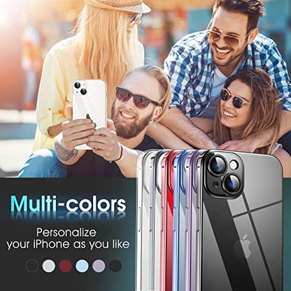 Supdeal Crystal Clear Case for iPhone 14 Plus, [Not Yellowing] [Camera Protection] [Military Grade Drop Tested] Transparent Shockproof Protective Soft Silicone Slim Cover, 6.7 inch, Transparent - color: Transparent, size: iPhone 14 Plus