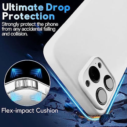 Crossbody Lanyard Strap Case for iPhone 14 Pro Max, Neck Cross Body, Adjustable Holder Removable, Drop Protection Shockproof, Hands-Free Silicone Case 6.7 inch, 150 cm Strap, iP14PM - White - color: White