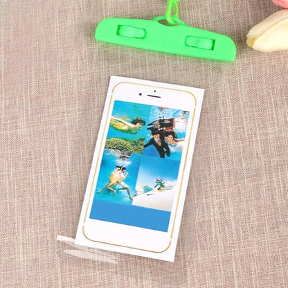 Waterproof Phone Pouch Touchscreen Transparent Phone Bag | Water Play Cellphone Bag for Beach Cruise Vacation Running Camping Swimming Cycling Kayak Diving Travel - color: Green