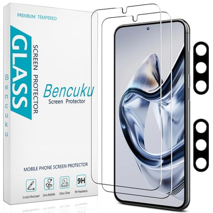 2+2 Pack Screen Protector for Samsung Galaxy S25 Tempered Glass - color: Samsung Galaxy S25-Clear