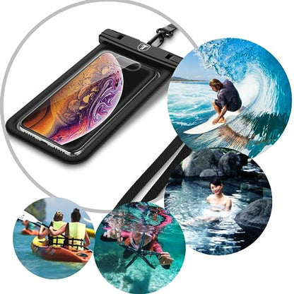 Tekcoo Waterproof Phone Case [Floating] IPX8 Pouch Dry Bag & Reflective Armband Compatible For iPhone 17 16 15 Pro Max Air, Galaxy S25 Ultra S24 S22/A16/S23 FE/A15/A14/A35/A36,Moto G Stylus Power Edge