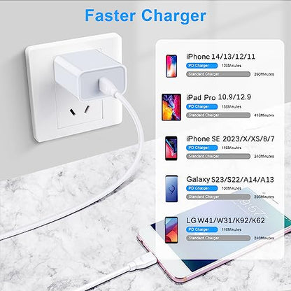 Samsung Fast Charging Block for Galaxy Z Fold 8 7 6 5 Z Flip 8 7 6 5 A17 - color: White