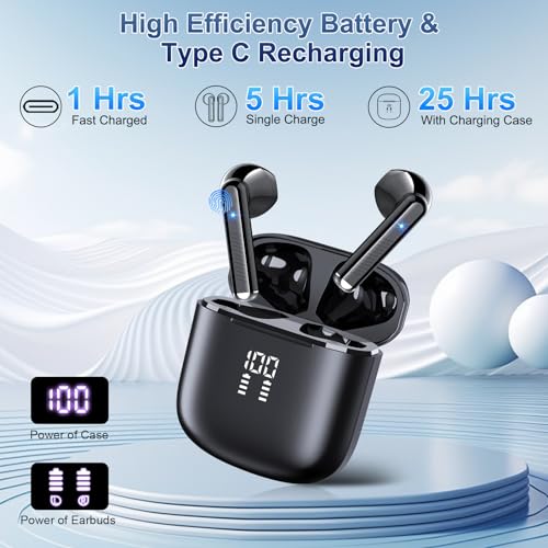 2026 AI Translation Earbuds Real Time, 165 Language Translator Earbuds 3-in-1 Bluetooth 5.4 with APP, Translation Headphones with 6 Translation Modes Translating Device for Travel/Business/Learning - color: Deep Black