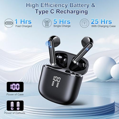 2026 AI Translation Earbuds Real Time, 165 Language Translator Earbuds 3-in-1 Bluetooth 5.4 with APP, Translation Headphones with 6 Translation Modes Translating Device for Travel/Business/Learning - color: Deep Black