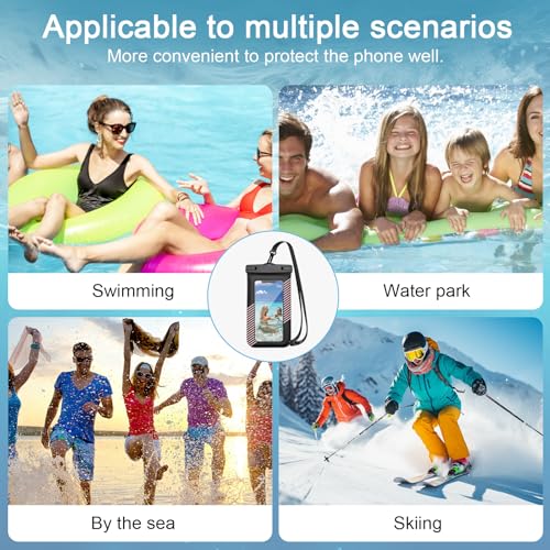 1 Pcs Waterproof Phone Case for Beach Adventures Swimming Outdoor Activities with Touch Screen Adjustable Strap (Pink) - color: Pink