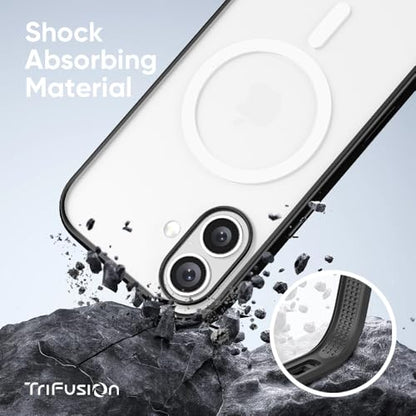 FLOLAB Surtect Tri-Fusion Magnetic for iPhone 17 Case Protective Slim Design Magsafe Compatible Military Grade - Clear Matte Translucent - color: Clear Matte Translucent, size: iPhone 17