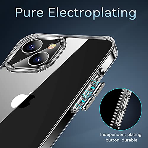 navor Transparent Phone Case Compatible with iPhone 13 6.1-inch Lightweight Anti-Yellowing Scratch-Resistant Slim Fit [Clear]