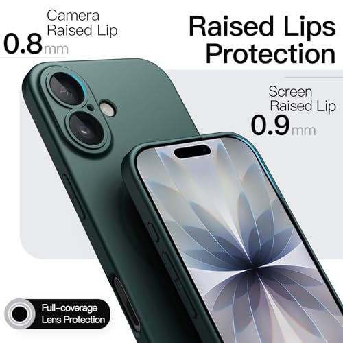 JETech Magnetic Slim Case for iPhone 17, Midnight Green - color: Midnight Green, size: iPhone 17