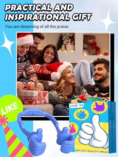 Teen Boys Gifts for Men Adults Stocking Stuffers Thumbs Up Cellphone Stand - color: Blue