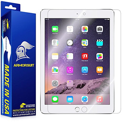 ArmorSuit 2 Pack Screen Protector for iPad 9.7-Inch (2018/2017,6th/5th Generation), iPad Air 1, iPad Air 2, iPad Pro 9.7-Inch 2016 MilitaryShield HD Clear Film - Made in the USA - size: iPad 9.7"
