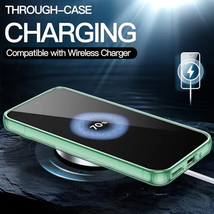 JETech Case for Google Pixel 9/9 Pro, Anti-Yellowing, Wintergreen | Shockproof Protection, Scratch Resistant Hard PC Back, Durable Transparent TPU Bumper - color: Wintergreen, size: Pixel 9/9 Pro