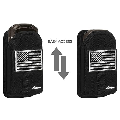Zebra TC77 TC70 Scanner Holster Carrying Case Pouch Compatible with Zebra TC75x, TC75, TC70x, TC70, TC72, TC77 Handheld Barcode Touch Mobile Computer,Scanner Case Holder with Metal Clip and Belt Loops - color: with patch