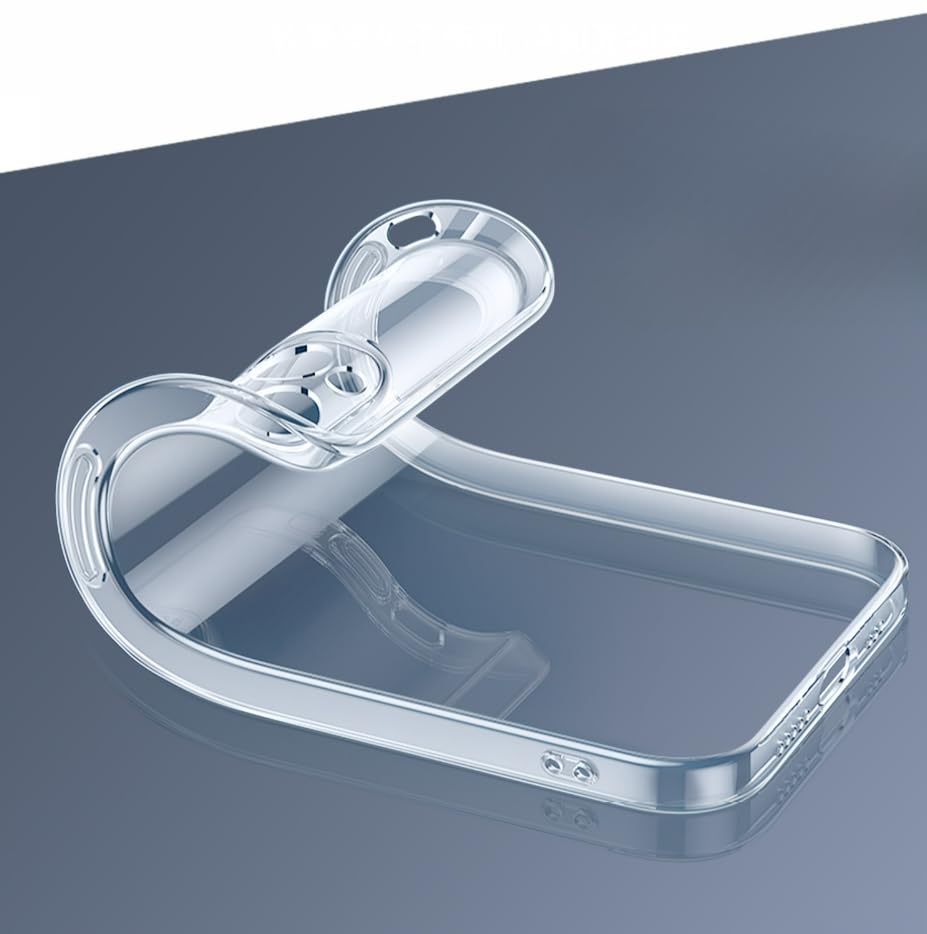 Clear TPU Case for Phone 15 Series, Anti-Yellowing, Slim Transparent Protective Cover (iPhone 14)