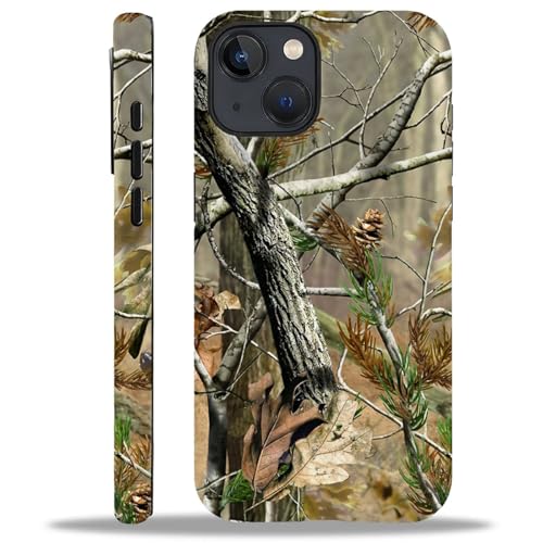 Case for iPhone 13 14, Dual Layer Phone Cover, Real Jungle Camo | Shockproof Hybrid Phone Case, Soft TPU and Hard PC, Durable Anti-Scratch Protection - color: Real Jungle Camo, size: Iphone 13/14