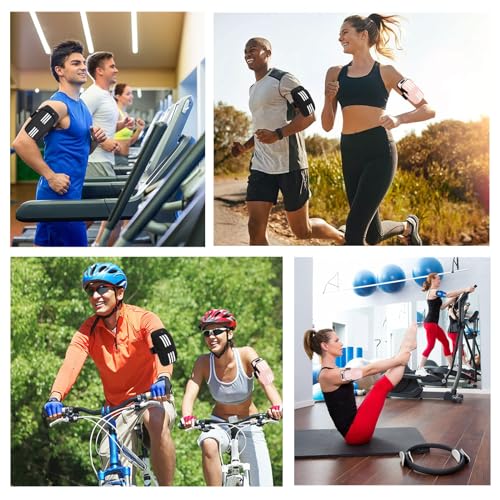 Armband Cell Phone Holder for Running Arm Band iPhone 17 16 15 14 13 12 11 Pro Max 16e Xs Xr X Plus Mini Samsung Galaxy Ultra Note Airpods Pouch Women Men Kids,Runner Gym Walking Arm Bag Blue - color: 06-Blue