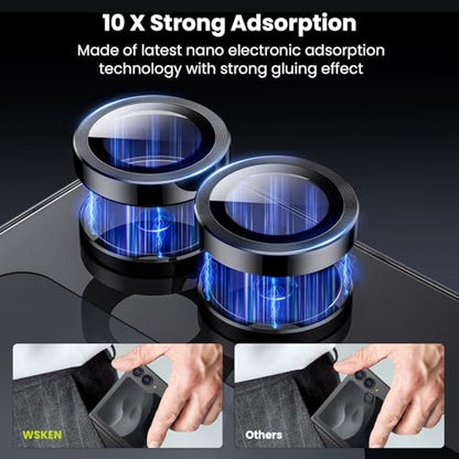 WSKEN for Z Flip 7 Camera Lens Protector Case Cover - Anti Reflective - color: Black