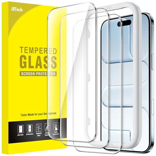 JETech Screen Protector for iPhone Air, 3-Pack | 9H Tempered Glass, HD Clear, Anti-Scratch Protection, Easy Installation Tool - size: iPhone Air