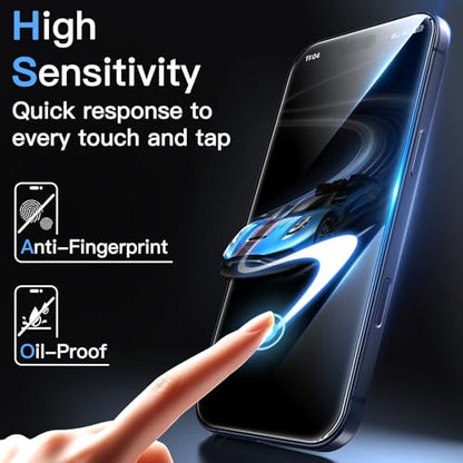 JETech Screen Protector for iPhone 17 Pro, 2+2 Pack - size: iPhone 17 Pro