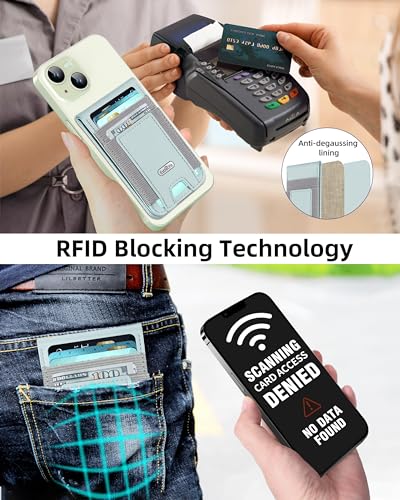 For Magsafe Wallet Stand,10 Cards Holder, RFID Blocking | Strongest Magnetic Wallet for iPhone 17/16/15/14/13/12 Series, Adjustable Stand, ID Window, 4 Card Slot, Vegan Leather, Green - color: Light Green