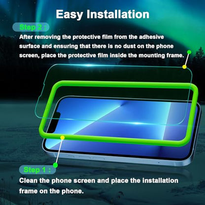Screen Protector for iPhone 13 Pro Max & iPhone 14 Plus 6.7 inch, 2 Pack | Blue Light Blocking Tempered Glass Film, Eye Protection, Case Friendly, No Bubble,with Easy Installation Kit - size: iPhone 13 Pro Max & iPhone 14 Plus (6.7 inches)