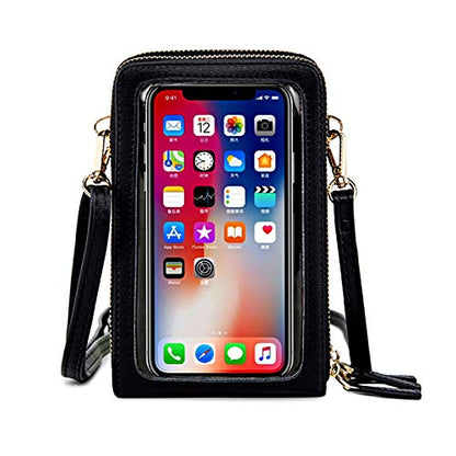 Touch Screen Phone Bag,Crossbody Cellphone Purse RFID Blocking Card Holder Wallet Small Shoulder Bags for Women