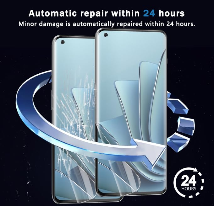3+2 Pack Screen Protector for OnePlus 11 Flexible TPU Film (NOT Glass) with Tempered Glass Camera Lens Protector. Easy Installation, Self-Healing HD Clear Screen Protector