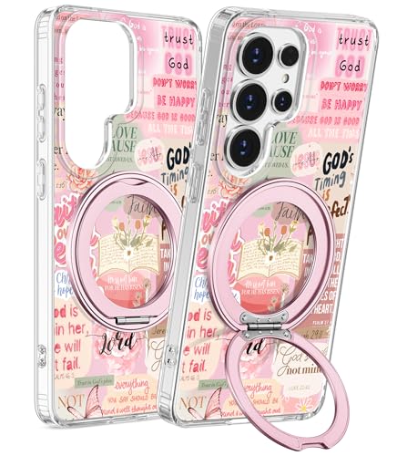 for Samsung Galaxy S25 Ultra Case with Stand - Cute Soft TPU Clear Phone Cover for Women Girls Compatible with Magsafe Girly Unique Design with Magnetic Ring for S25 Ultra, Collage - color: Collage, size: for Samsung Galaxy S25 Ultra