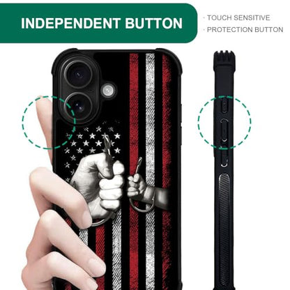 case for iPhone 17,Compatible with Magsafe,All-Round Protection Shockproof Anti-Scratches TPU Case Cover-Fishing American Flag - color: Fishing American flag, size: IPhone 17