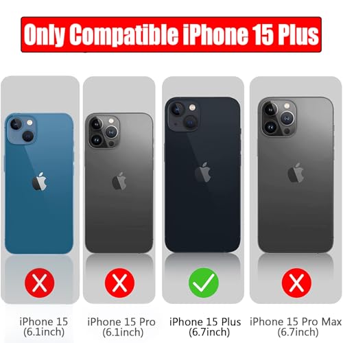 Battery Case for iPhone 15 Plus, Full Encircle 12000mAh High Capacity Rechargeable Portable Charger Case Extended Battery Pack for iPhone 15 Plus (6.7 inch) Wireless Charging Case with Carplay-Black - size: iPhone 15 Plus (6.7 inch)