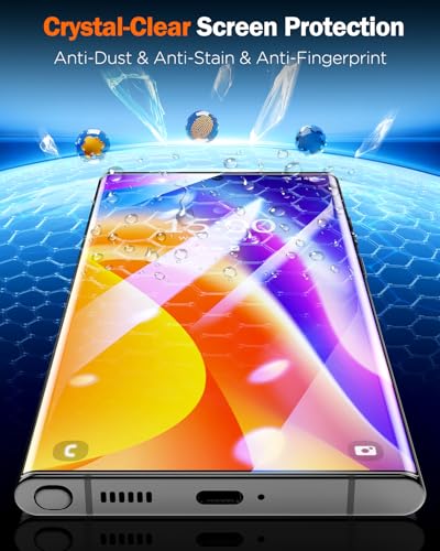 LK 2 Pack for Samsung Galaxy S23 Ultra Screen Protector, Flexible Glass - size: Galaxy S23 Ultra - 2 Pack