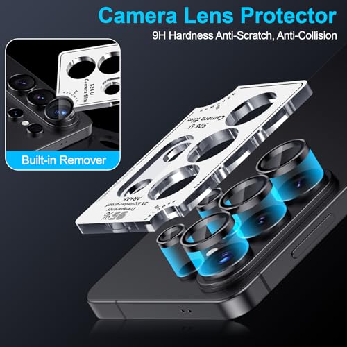 Mothca 2 Pack Matte Glass Screen Protector for Samsung Galaxy S26 Ultra 6.9-inch + 1 Set Camera Lens Protector [Auto Fit Box] Dust Free Easy Installation Anti-Glare Tempered Glass, Smooth as Silk