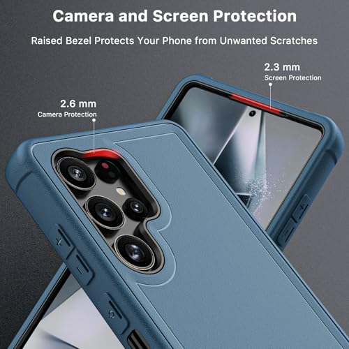 M MYBAT PRO for Samsung Galaxy S25 Ultra Case with 360° Rotating Stand - color: Blue, size: Samsung Galaxy S25 Ultra