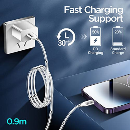 Magnetic Charging Cable,(3FT) Super Organized Charging Magnetic Absorption Nano Data Cable for Phone 14 pro max/13/12/11/XS/XS Max/XR/X/8/8 Plus/7/7 Plus/6s/6s Plus/6/6 Plus/SE/5s/5c/5/Pad/Pod-2 Pack - size: 3ft（2 pack）