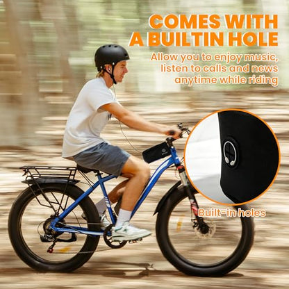 AMYET WB01 Large Waterproof Bike/Bicycle Phone Front Frame Bag,Water-resistant Tube Bag Phone Holder with Touchscreen & Storage,Cycling Pouch, Navigation Bike Accessories for Phone Under 7", Black