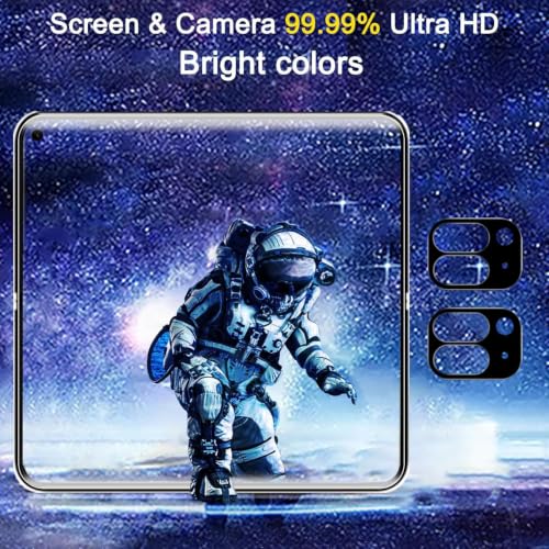 Ferilinso Screen Protector for Google Pixel 9 Pro Fold, Tempered Glass Back | 2 Pack, 9H+ Hardness, Military-Grade Shatterproof, Case Friendly, Easy Installation Bubble Free, with Camera Lens Protector - size: Google Pixel 9 Pro Fold-8.0 INCH