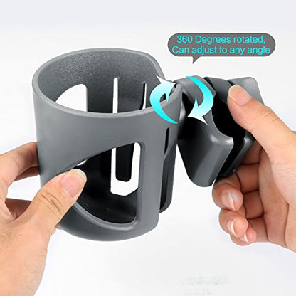 Accmor Stroller Cup Holder, Cup Holder for Walker Bike Wheelchair - color: All Grey