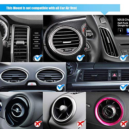 WixGear Universal Twist-Lock Air Vent Magnetic Car Mount Holder for Cell Phones with Fast Swift-snap Technology – Supports Devices up to 14oz